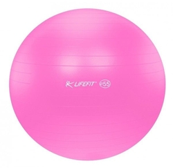 LifeFit Anti-Burst 55 cm, růžový gymnastický míč 