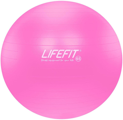 LifeFit Anti-Burst 65 cm, růžový gymnastický míč