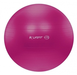 LifeFit Anti-Burst 75 cm, bordó gymnastický míč