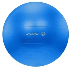 LifeFit Anti-Burst 75 cm, modrý gymnastický míč