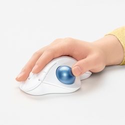 Logitech ERGO M575 Wireless trackball myš - bílý