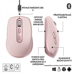 Logitech MX Anywhere 3S, Rose