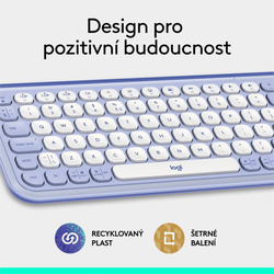 Logitech POP ICON KEYS, Lilac, US INT'L