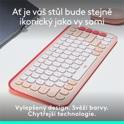 Logitech POP ICON KEYS, Rose, US INT'L