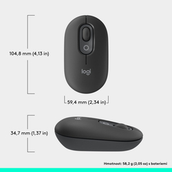 Logitech POP Mouse, Graphite