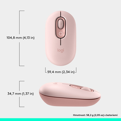 Logitech POP Mouse, Rose