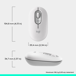 Logitech POP Mouse, White