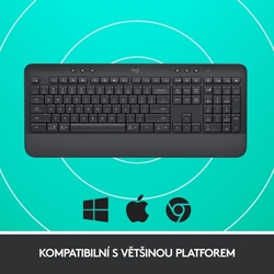 Logitech Signature K650 Wireless grafitová