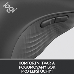 Logitech Wireless M650 L pro leváky, grafitová