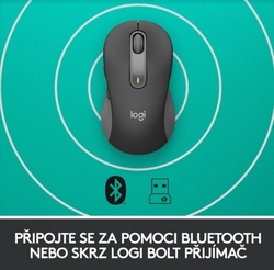 Logitech Wireless M650 M, grafitová