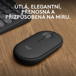 Logitech Wireless Pebble mouse 2, M350s, grafitová