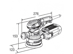 Makita BO5041 Excentrická bruska s regulací 300W, 125mm