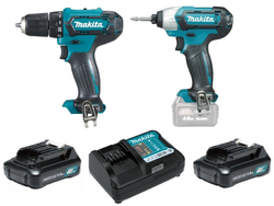 Makita CLX224X Aku sada DF333DZ+TD110DZ+2xaku+kufr Li-ion CXT 12V