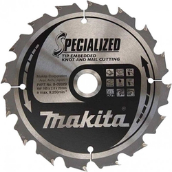 Makita kotouč pilový dřevo SPECIALIZED se zapuštěnými zuby 165x2x20mm 16Z (B-33037)