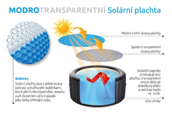 Marimex Solární plachta modro-transparentní pro kruhové vířivé bazény s O hladiny 1,45 m (10400339)