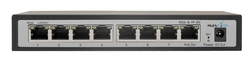 Maxlink reverzní PoE switch RSG-8-1P-DC