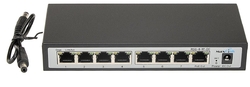 Maxlink reverzní PoE switch RSG-8-1P-DC