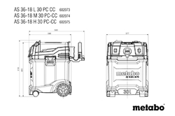 Metabo AS 36-18 H 30 PC-CC (602075850)