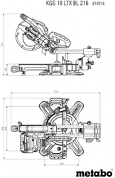 Metabo KGS 18 LTX BL 216 2x5,2Ah + ASC 55 (614216650)