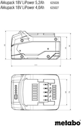 Metabo LI-POWER 18V 4Ah (625027000)