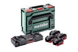 Metabo sada 4x LiHD 10Ah + ASC 145 duo, metaBOX (685143000)