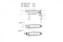 Metabo UHE 2660-2 Quick,kufr Multifunkční kladivo