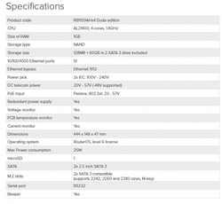 Mikrotik RB1100AHx4 1GB RAM,1400MHz,RouterOS L6,DE