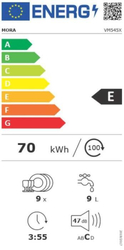 Mora VM 545 X Vestavná myčka nádobí 45cm