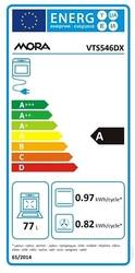 Mora VTS 546 DX Vestavná parní trouba, 77 l