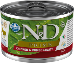 N&D PRIME DOG Adult Chicken & Pomegranate Mini 140g konzerva pro psy