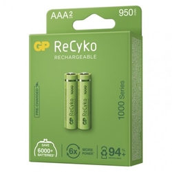 Nabíjecí baterie GP ReCyko 1000 AAA (HR03) - 2Ks