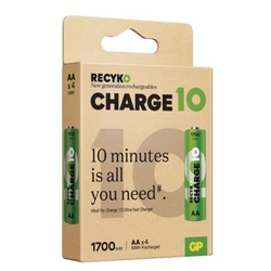 Nabíjecí baterie GP ReCyko Charge 10 AA (HR6) - 4Ks