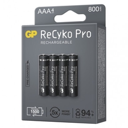 Nabíjecí baterie GP ReCyko Pro Professional AAA (HR03) - 4Ks