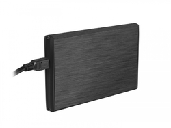 Natec externí box pro HDD 2,5” USB 2.0 Rhino, černý