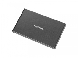 Natec Externí box pro HDD 2,5" USB 3.0 Rhino Go, černý, hliníkové tělo