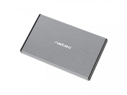 Natec Externí box pro HDD 2,5" USB 3.0 Rhino Go, šedý, hliníkové tělo