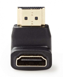 NEDIS adaptér HDMI úhlový 90°/ HDMI konektor - HDMI zásuvka/ černá