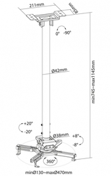 Neomounts  CL25-550BL1