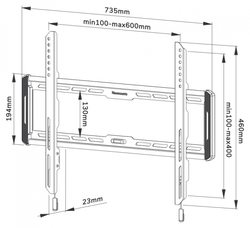 Neomounts WL30-550BL16, Držák TV 40-75"