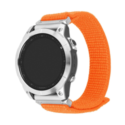 Nylonový řemínek FIXED Nylon Sporty Strap pro Garmin QuickFit 26mm, oranžový