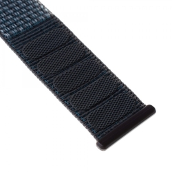 Nylonový řemínek FIXED Nylon Strap pro Apple Watch 42/44/45mm, temně šedý