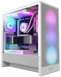 NZXT H5 Flow RGB, bílá