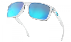 OAKLEY HOLBROOK XL POLISHED CLEAR / PRIZM SAPPHIRE POLARIZED