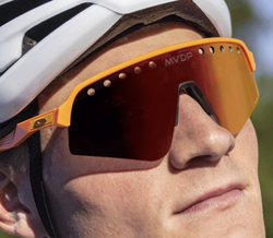 OAKLEY SUTRO LITE SWEEP - Mathieu Van Der Poel Signature Series ORANGE SPARKLE / PRIZM ROAD