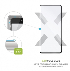 Ochranné tvrzené sklo Full-Cover pro Samsung Galaxy A52/A52 5G/A52s 5G, lepení přes celý displej, černé