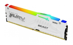 Paměť Kingston FURY™ Beast DDR5 RGB 16GB 5600MHz, AMD EXPO, bílá