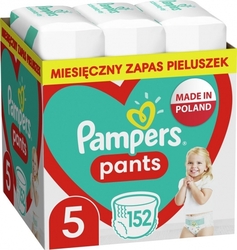 Pampers Pants Plenkové Kalhotky Velikost 5, 12 kg - 17 kg, 152 ks