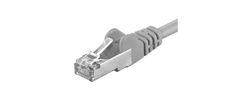 Patch kabel CAT6a S-FTP, RJ45-RJ45, AWG 26/7 15m šedá