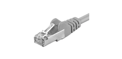 Patch kabel CAT6a S-FTP, RJ45-RJ45, AWG 26/7 20m šedá