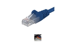 PremiumCord Patch kabel UTP RJ45-RJ45 CAT6 7m modrá